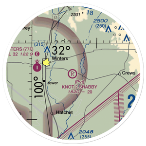 Knot 2 Shabby Airport (5TA6) VFR Sectional Sticker (20 mile)