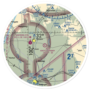 Knot 2 Shabby Airport (5TA6) VFR Sectional Sticker (30 mile)