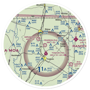 Pearson Ranch Private Airport (5TA3) VFR Sectional Sticker (30 mile)