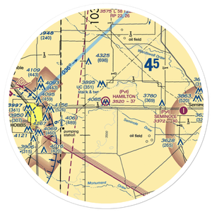 Hamilton Aircraft, Inc Airport (5TA0) VFR Sectional Sticker (30 mile)