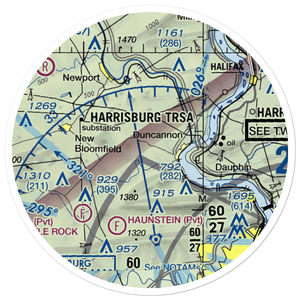 Chestnut Hill Airport (5PS5) VFR Sectional Sticker (20 mile)