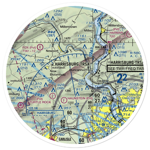 Chestnut Hill Airport (5PS5) VFR Sectional Sticker (30 mile)