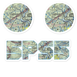 Chestnut Hill Airport (5PS5) VFR Sectional Sticker Pack