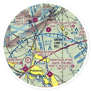 Hansen Airport (5PS4) VFR Sectional Sticker (20 mile)