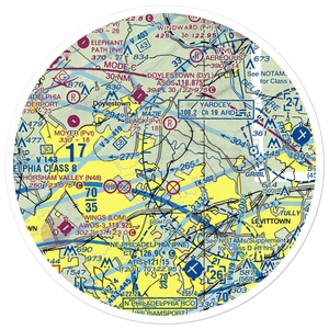 Jarrett Airport (5PN7) VFR Sectional Sticker (30 mile)