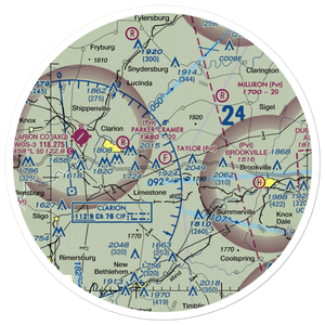 Taylor Flight Park Ultralightport (5PA9) VFR Sectional Sticker (30 mile)