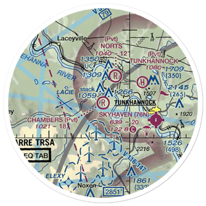Chambers Airport (45PN) VFR Sectional Sticker (20 mile)