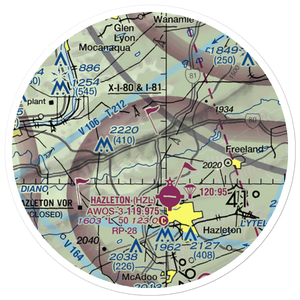 Double D Skyranch Airport (5PA2) VFR Sectional Sticker (20 mile)