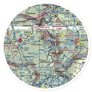 Blomster Field Farm Airport (5PA0) VFR Sectional Sticker (30 mile)