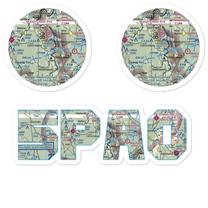 Blomster Field Farm Airport (5PA0) VFR Sectional Sticker Pack
