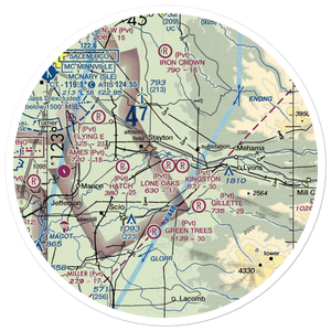 Lone Oaks Ranch Airport (5OR9) VFR Sectional Sticker (30 mile)