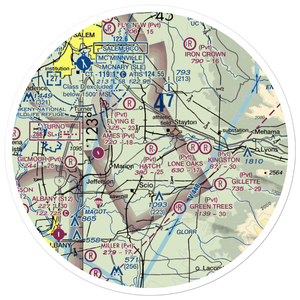 Hatch Airport (5OR8) VFR Sectional Sticker (30 mile)