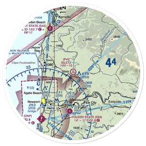 Siletz Airport (5OR3) VFR Sectional Sticker (30 mile)
