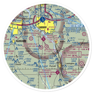 Pacer Field (5OK4) VFR Sectional Sticker (30 mile)