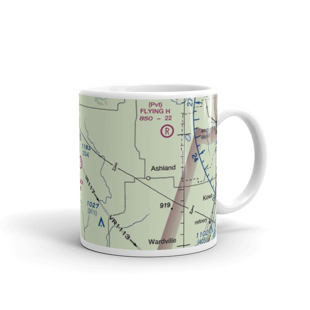 Christopher M. Rippee Memorial Airport (5OK2) VFR Sectional  Mug 