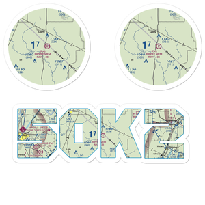 Christopher M. Rippee Memorial Airport (5OK2) VFR Sectional Sticker Pack
