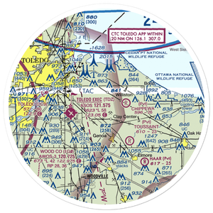 Gruetter Airport (5OI7) VFR Sectional Sticker (30 mile)