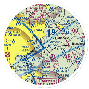 Rohrer Airport (5OI0) VFR Sectional Sticker (20 mile)