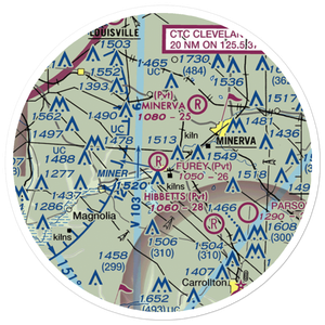 Furey Airport (5OH9) VFR Sectional Sticker (20 mile)