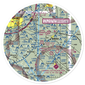 Furey Airport (5OH9) VFR Sectional Sticker (30 mile)