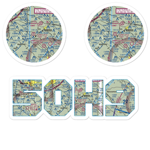 Furey Airport (5OH9) VFR Sectional Sticker Pack