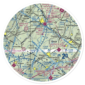 Rolling Hills Airport (5NY7) VFR Sectional Sticker (30 mile)