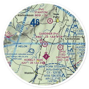 Gardiner Airport (5NY5) VFR Sectional Sticker (20 mile)