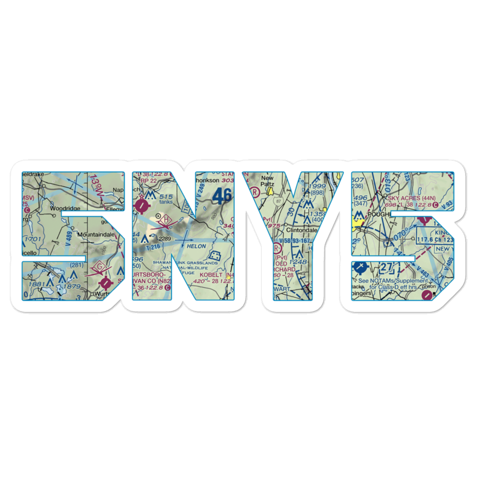 Gardiner Airport (5NY5) VFR Sectional Sticker 