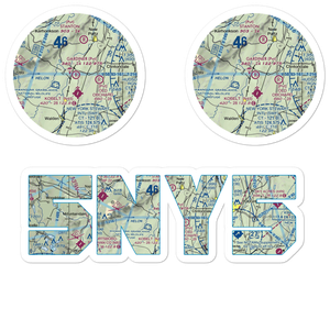 Gardiner Airport (5NY5) VFR Sectional Sticker Pack