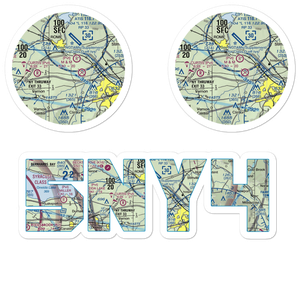 Stanwix Heights Airport (5NY4) VFR Sectional Sticker Pack