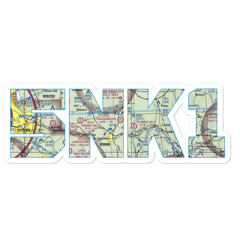 Toggenburg Farms Airport (5NK1) VFR Sectional Sticker 