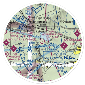 Herr Mountain Airport (5NJ2) VFR Sectional Sticker (20 mile)