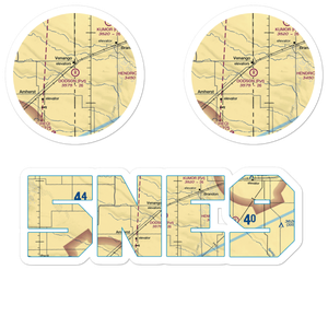 Dodson Brothers Airport (5NE9) VFR Sectional Sticker Pack