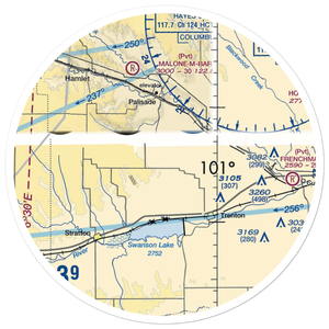 Bakers Acres Airport (5NE6) VFR Sectional Sticker (30 mile)