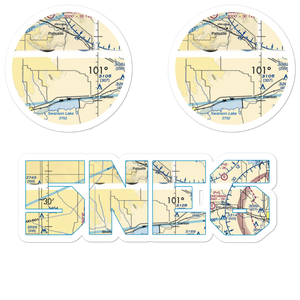 Bakers Acres Airport (5NE6) VFR Sectional Sticker Pack
