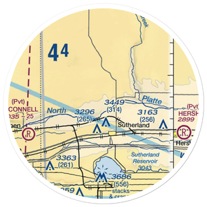 Trego Airport (5NE5) VFR Sectional Sticker (20 mile)