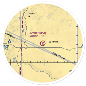 Snyder Ranch Airport (5NE4) VFR Sectional Sticker (20 mile)