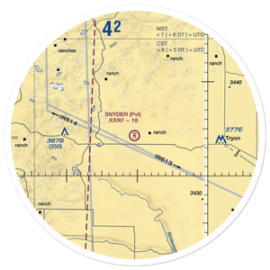 Snyder Ranch Airport (5NE4) VFR Sectional Sticker (30 mile)