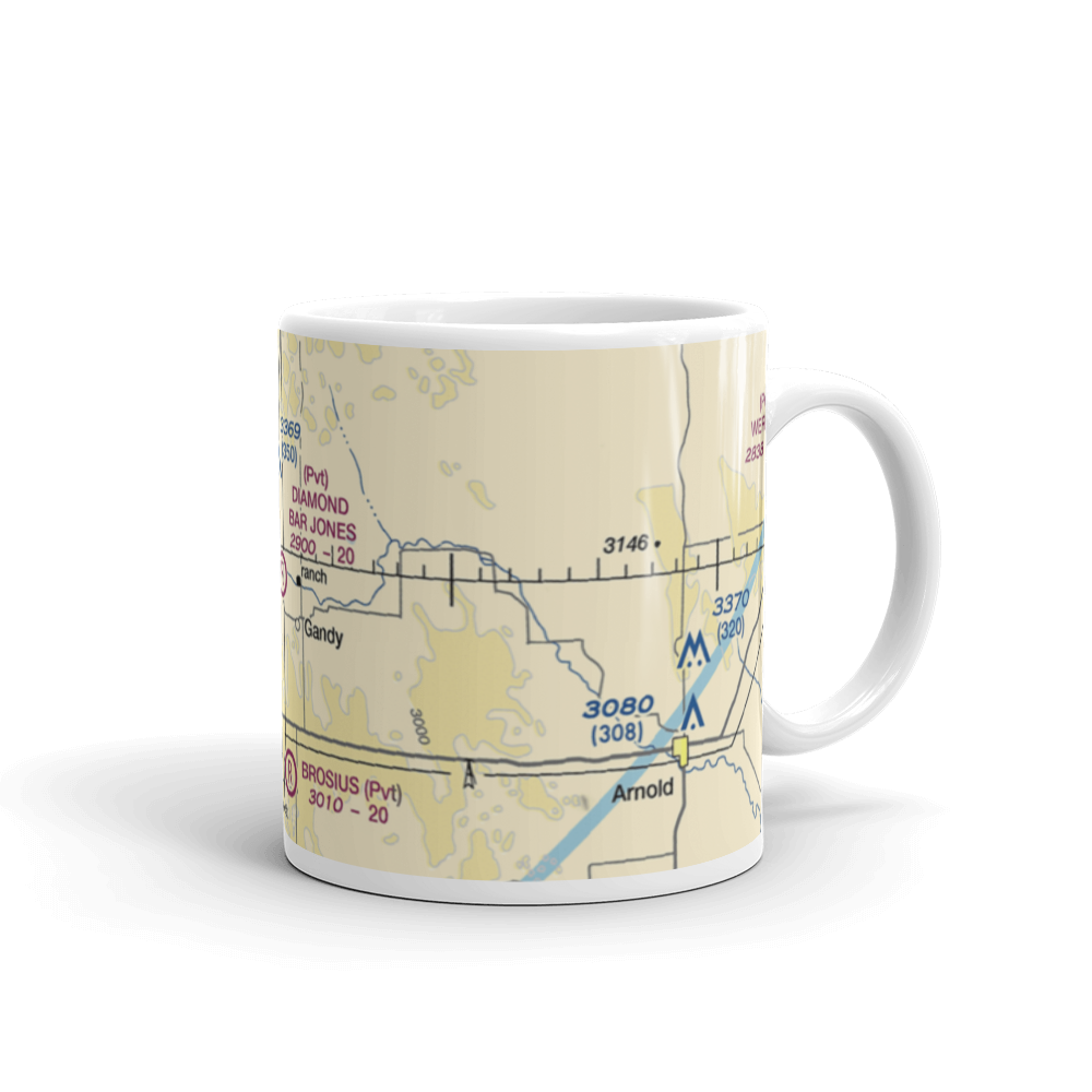 Diamond Bar Jones Airport (5NE3) VFR Sectional  Mug 