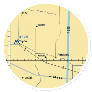 Trumbull Ranch Airport (5NE1) VFR Sectional Sticker (20 mile)