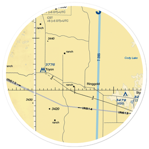 Trumbull Ranch Airport (5NE1) VFR Sectional Sticker (30 mile)