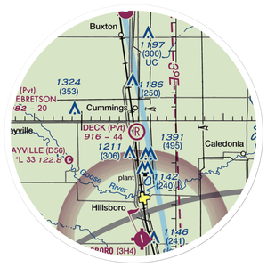 Deck Airport (5ND9) VFR Sectional Sticker (20 mile)