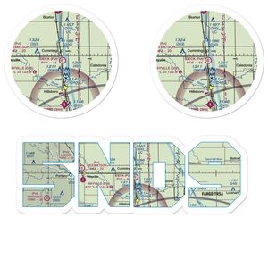 Deck Airport (5ND9) VFR Sectional Sticker Pack