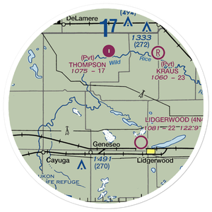 Tesch Strip (5ND4) VFR Sectional Sticker (20 mile)