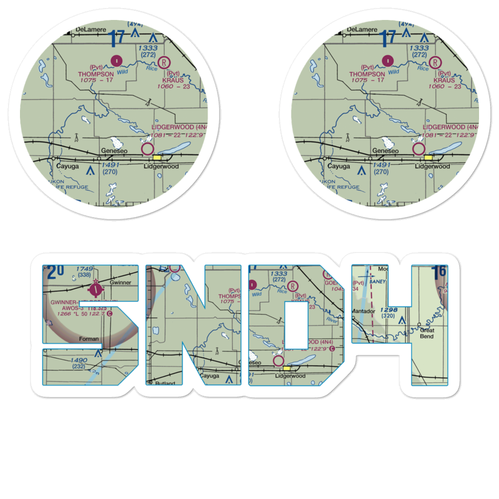 Tesch Strip (5ND4) VFR Sectional Sticker Pack 