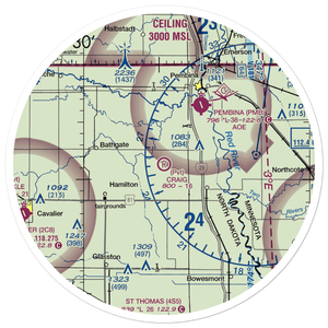 Craig Private Airport (5ND3) VFR Sectional Sticker (30 mile)
