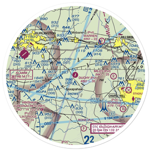 The Duchy Airport (5NC5) VFR Sectional Sticker (30 mile)