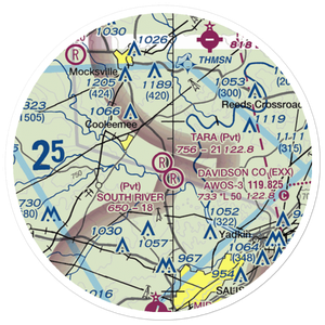 Tara Airbase Airport (5NC1) VFR Sectional Sticker (20 mile)