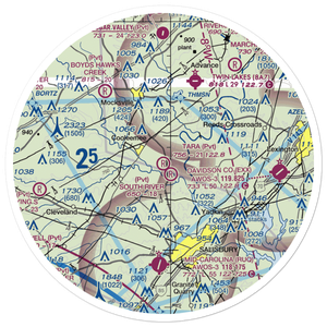 Tara Airbase Airport (5NC1) VFR Sectional Sticker (30 mile)