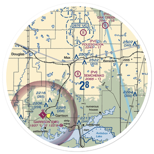 Semchenko Airport (5NA0) VFR Sectional Sticker (30 mile)